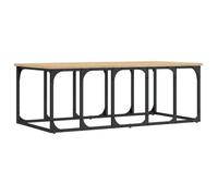 CLARENCE® Table basse - Petite Table d'appoint - chêne sonoma 100x50x35,5 cm bois d'ingénierie ll4672