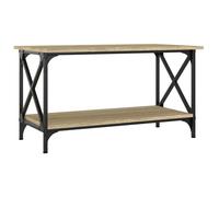 CLARENCE® Table basse - Petite Table d'appoint - Chêne sonoma 80x45x45 cm Bois d'ingénierie et fer ll3717