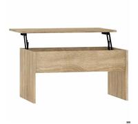 CLARENCE® Table basse - Petite Table d'appoint - chêne sonoma 80x50,5x41,5 cm bois d'ingénierie ll1840