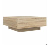 CLARENCE® Table basse - Petite Table d'appoint - chêne sonoma 80x80x31 cm bois d'ingénierie ll3166