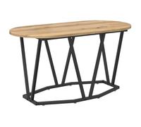 CLARENCE® Table basse - Petite Table d'appoint - en chêne, artisanale, 80x40x40,5 cm en bois d'ingénierie et métal ll2598