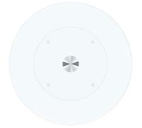 CLARENCE® Table basse - Petite Table d'appoint - Transparent 40 cm Verre trempé ll2622