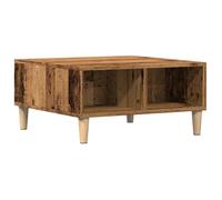 CLARENCE® Table basse - Petite Table d'appoint - vieux bois 60x60x30 cm bois d'ingénierie ll4980