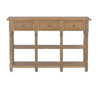 CLARENCE® Table console, Table d'appoint, Table d'Entrée, 110x30x76 cm bois d'ingénierie ll849