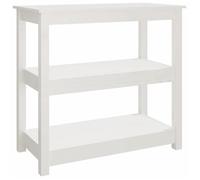 CLARENCE® Table console, Table d'appoint, Table d'Entrée, Blanc 80x40x74 cm Bois massif de pin ll1226