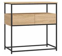 CLARENCE® Table console, Table d'appoint, Table d'Entrée, chêne sonoma 75x40x75 cm bois d'ingénierie ll1283