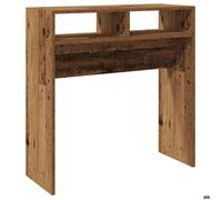 CLARENCE® Table console, Table d'appoint, Table d'Entrée, vieux bois 78x30x80 cm bois d'ingénierie ll1366