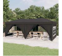 CLARENCE® Tente de réception - Barnum pliable - avec parois Anthracite 3x6 m LL227