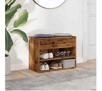 Clarence - TOP* Porte chaussures/ Banc à chaussures - vieux - bois 60x30x45 cm - bois d'ingénierie EU8664