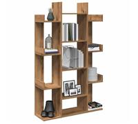 ""CLARENCE""Vitrine salon/porte-livres - Bibliothèque chêne artisanal 86x25,5x140 cm ,bois d'ingénierie EU661725