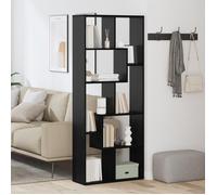 ""CLARENCE""Vitrine salon/porte-livres - Bibliothèque séparatrice de pièce Chêne noir 67x25x161,5 cm ,bois d'ingénierie EU447266