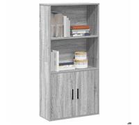 ""CLARENCE""Vitrine salon/porte-livres - Bibliothèque sonoma gris 60x24x120 cm ,bois d'ingénierie EU148458