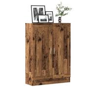 ""CLARENCE""Vitrine salon/porte-livres - Bibliothèque vieux bois 82,5x30,5x115 cm ,bois d'ingénierie EU725934