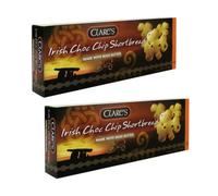 Clare's® | Biscotti Scozzesi Puro Burro & Cioccolato - 2 x 135 Gr | Biscotti al Burro & Gocce di Cioccolato | Astuccio Biscotti a Forma di Trifoglio
