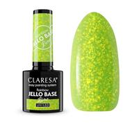 Claresa Rainbow Jello Base 2-en-1 Hybride Vernis Lime Citron vert 5g
