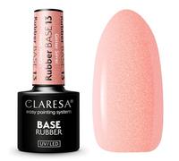 Claresa Rubber Base 13 5 ml auto-modelant avec fibres de verre à utiliser aussi bien pour les couvertures ou pour les étirements maximum de 1 cm