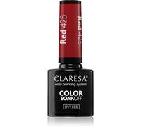 Claresa SoakOff UV/LED Color Rainbow Explosion vernis à ongles gel teinte Red 425 5 g