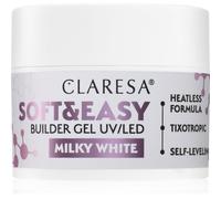 Claresa Soft&Easy Builder Gel base de vernis en gel ongles teinte Milky White 45 g