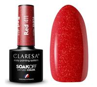Claresa Vernis à ongles UV LED Collection Hybrid Manucure Soak Off Nail Polish Couleur Rouge N° 411 5 ml