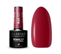 Claresa Vernis à ongles UV LED Collection Hybrid Manucure Soak Off Nail Polish Couleur Rouge N° 427 5 ml