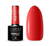 Claresa Vernis à ongles UV LED Collection Hybrid Soak Off Nail Polish Couleur Rouge n°406 5 ml