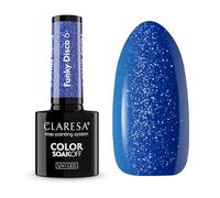 Claresa Vernis Hybride avec Taches Funky Disco 6 Blue Beat Bleu Marine 5g