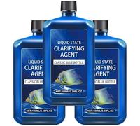 Clarifiant d'eau à Action Rapide pour Aquarium, Puissant purificateur d'eau d'eau Douce - Élimine Les impuretés de l'eau Trouble, Agent clarifiant Liquide, Formule Douce et sûre (3Pcs)