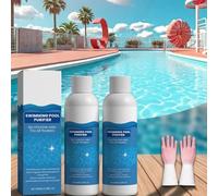 Clarifiant pour Eau De Piscine, Purificateur - Une Eau Cristalline en Quelques Heures Seulement | 100% Sûr Et Facile À Utiliser | Adapté Aux Piscines Enterrées Et Aux Jeux d'eau (2PC)