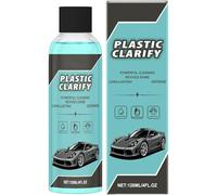 Clarifiant Pour Plastiques Automobiles, Cire En Spray Sans Eau, 120 Ml, Nettoyant Et Lustrant Pour Plastiques Automobiles, Rénovateur, Cire En Spray Sans Eau, Caoutchouc (1pc)