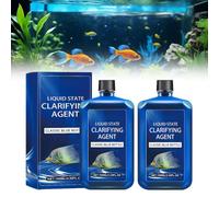 Clarificateur d'eau d'aquarium à action rapide, agent clarifiant l'état liquide d'aquarium, nettoie l'eau trouble et maintient des résultats clairs, purification puissante de l'eau d'aquarium, pour