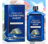 Clarificateur d'eau d'aquarium à action rapide, puissant agent clarifiant liquide pour eau douce, nettoie l'eau nuageuse et élimine les particules en suspension, pour poissons et plantes, traitement