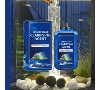 Clarificateur d'eau d'aquarium à action rapide, puissant clarificateur de purification de l'eau d'aquarium d'eau douce, nettoie l'eau nuageuse, formule sûre et douce à utiliser avec les poissons et