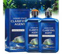 Clarificateur d'eau d'aquarium à action rapide, puissant clarificateur de purification d'eau douce liquide pour aquarium, nettoie les aquariums nuageux, agent clarifiant l'état liquide, formule sûre