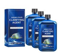 Clarificateur d'eau d'aquarium d'eau Douce, purificateur d'eau d'aquarium à Action Rapide, nettoie Les eaux Troubles pour Les réservoirs d'eau Douce et d'eau salée, réduit la nébulosité (3pcs)