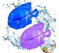 Clarificateur d'eau d'aquarium | Traitement de l'eau claire et nuageuse pour poissons et plantes d'eau douce et d'eau salée - Lot de 2