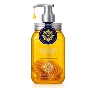 Clarimond Gel douche bio au miel - Soin du corps avec véritable extrait de miel - Miel et propolis organiques - Soin en profondeur et exfoliant - Pour une peau douce et éclatante - 500 ml - Végétalien
