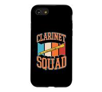 Clarinet Squad Motif Rayures Style années 70 Coque pour iPhone SE (2020) / 7/8