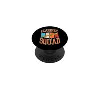 Clarinet Squad Motif Rayures Style années 70 PopSockets PopGrip Adhésif