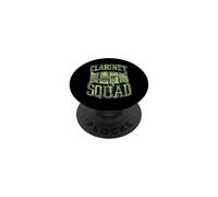 Clarinet Squad Motif Rayures Style années 70 PopSockets PopGrip Adhésif