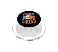 Clarinet Squad Motif Rayures Style années 70 PopSockets PopGrip pour MagSafe