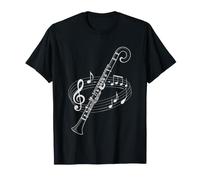 Clarinette Basse Bois Joueur Art des Illustration Musicien T-Shirt