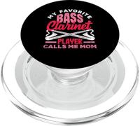 Clarinette Basse Calls Me Mom Woodwind Instrument Player PopSockets PopGrip pour MagSafe