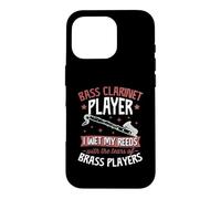 Clarinette Basse I Wet My Reeds with The Tears of Brass Coque pour iPhone 16 Pro