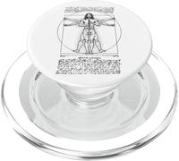 Clarinette Clarinettiste Vitruvian Man Leonardo Da Vinci Music PopSockets PopGrip pour MagSafe