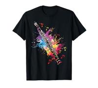 Clarinette classique Splash Art Clarinette Color Splatter T-Shirt