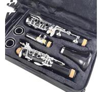 Clarinette En Si Bémol Clarinette C Tune 17 Touches | Clarinette C Tune Professional 17 touches plaqué argent Klarinet In Do(Ebony)