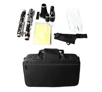 Clarinette en si bémol, clarinette professionnelle en si bémol avec touches ées, corps en plastique technique, adaptée aux étudiants et aux musiciens, kit complet de