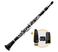Clarinette en Sib Allemand Bois 20 Cles Argentèe corps: Èbonite + ESM Embouchure
