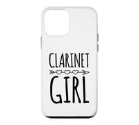 Clarinette Fille avec Motif de flèche en Forme de cœur de Style bohème Coque pour iPhone 12 Mini