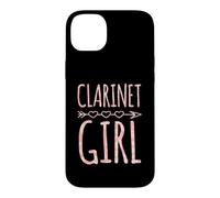 Clarinette Fille avec Motif de flèche en Forme de cœur de Style bohème Coque pour iPhone 14 Plus